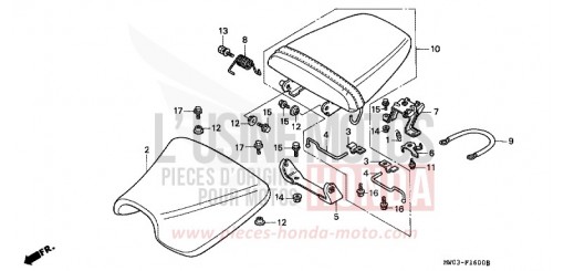 SIEGE CBR900RRN de 1992